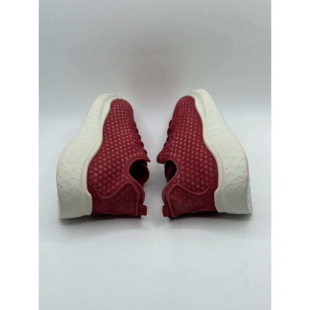 ECCO Therap Shoes Womens 41 Red Nubuck Honeycomb Chunky Platform Sneakers